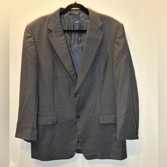 Hickey Freeman Loro Piana Super 120s Two Button Wool Suit Jacket Men’s Size 42L - Picture 6 of 7